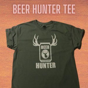 NEW Beer Hunter Tee, humorous t-shirt men's t shirts graphic funny beer